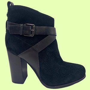 NWT Black Suede GUESS Ankle Boots (US 7.5)